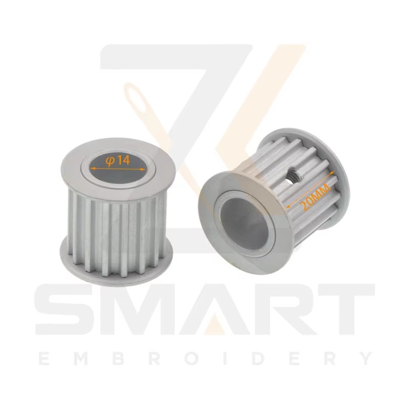 Tajima SWF চীনা মেশিন অংশ Pulley T5 16 দাঁত D05-T5-D14-T16-W20