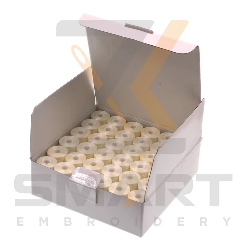 144 টুকরা এল আকার সাদা রঙের প্রাক-অসুস্থ Bobbins মেশিন অংশ R06-75D/2W-L