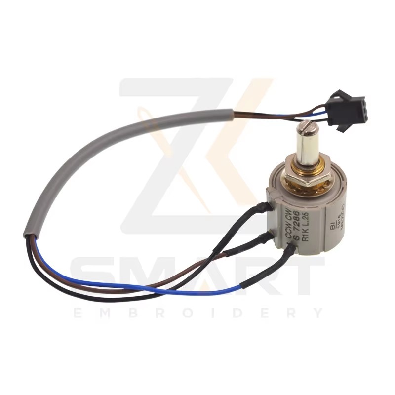 Potentiometer 7276 R1K L.25 Cable Embroidery মেশিন অংশ সঙ্গে ETJ-R1K-L.25-WC