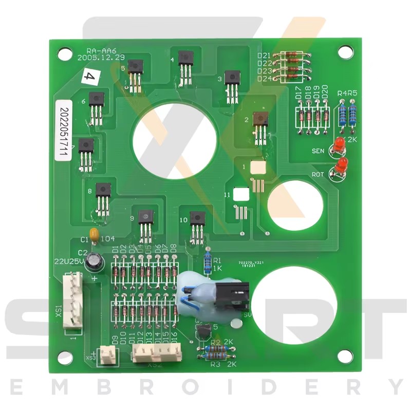 Richpeace নীল অবস্থান কার্ড AA6 এনব্রয়েডারি মেশিন অংশ EFY-AA6