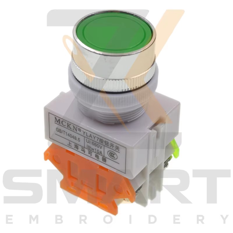 বোতাম সুইচ গ্রিন রেড YLAY7 Embroidery মেশিন অংশ EDH06-YLAY7